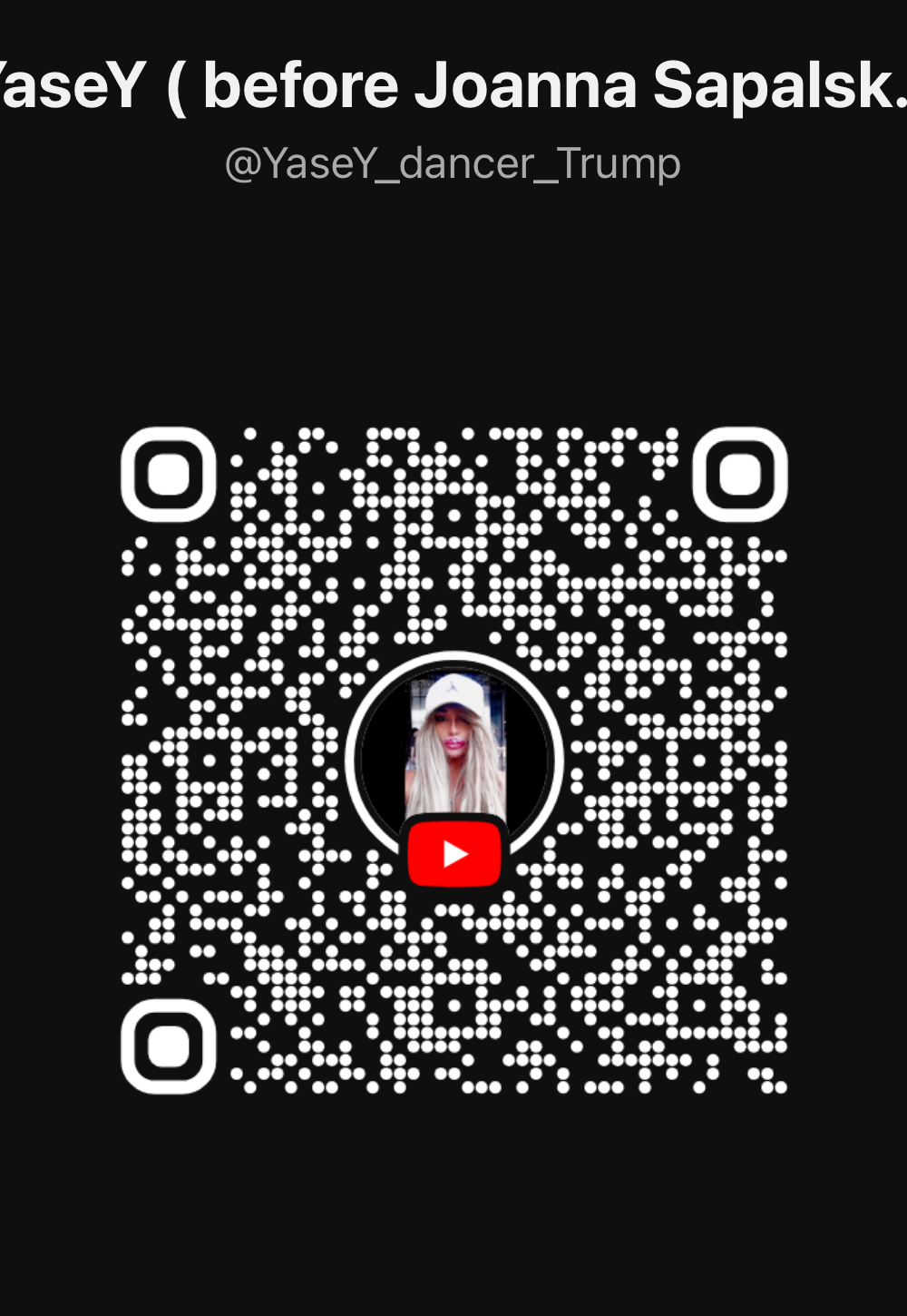 Kod QR do kanału YouTube YaseY